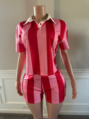 Next up stripe set (Pink)