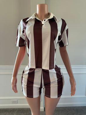 Next up stripe set (Brown)