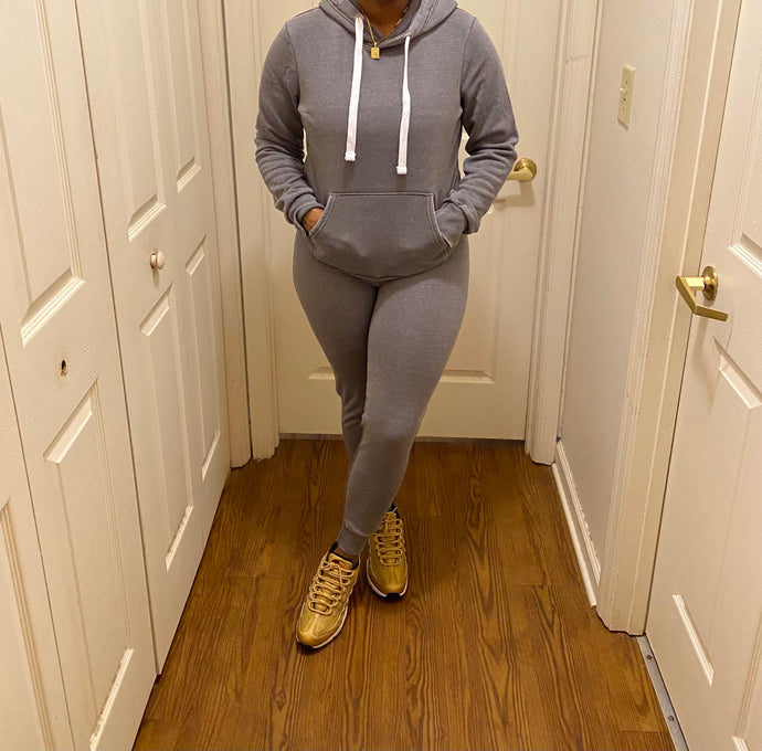 Fall into it Hoodie (grey)
