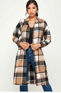 Essential Flannel Jacket (Brown)