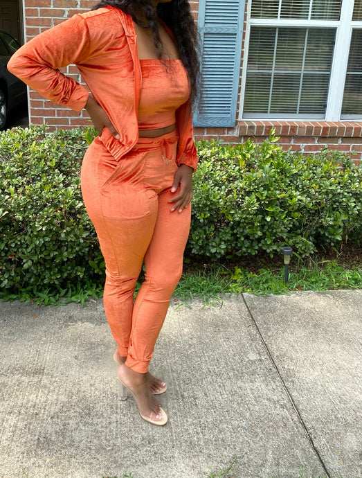 Velvet Three Piece Set